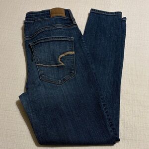 American Eagle Women's Dark Blue Jeggings